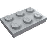 LEGO 3021 Light Bluish Gray
