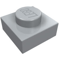 LEGO 3024 Light Bluish Gray