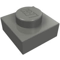 LEGO 3024 Dark Bluish Gray