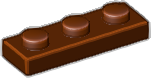 LEGO 3623 Reddish Brown