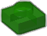 LEGO 3024 Trans-Green