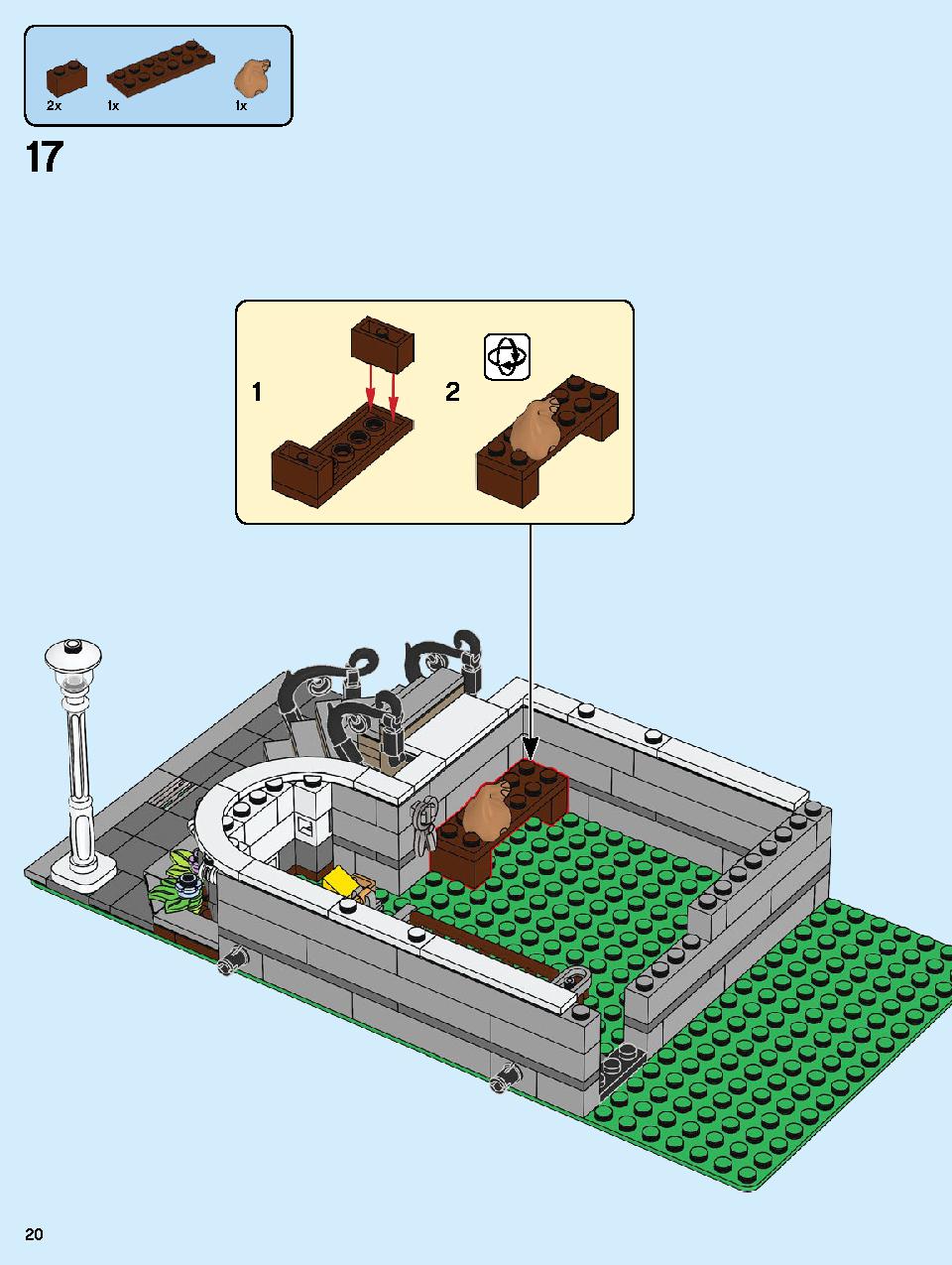 本屋さん 10270 レゴの商品情報 レゴの説明書・組立方法 20 page