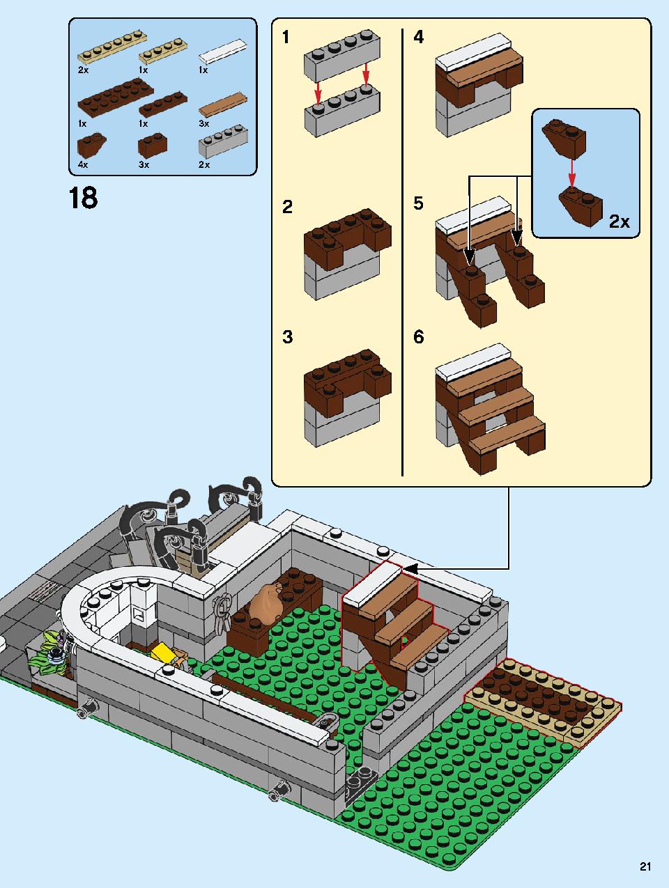 本屋さん 10270 レゴの商品情報 レゴの説明書・組立方法 21 page