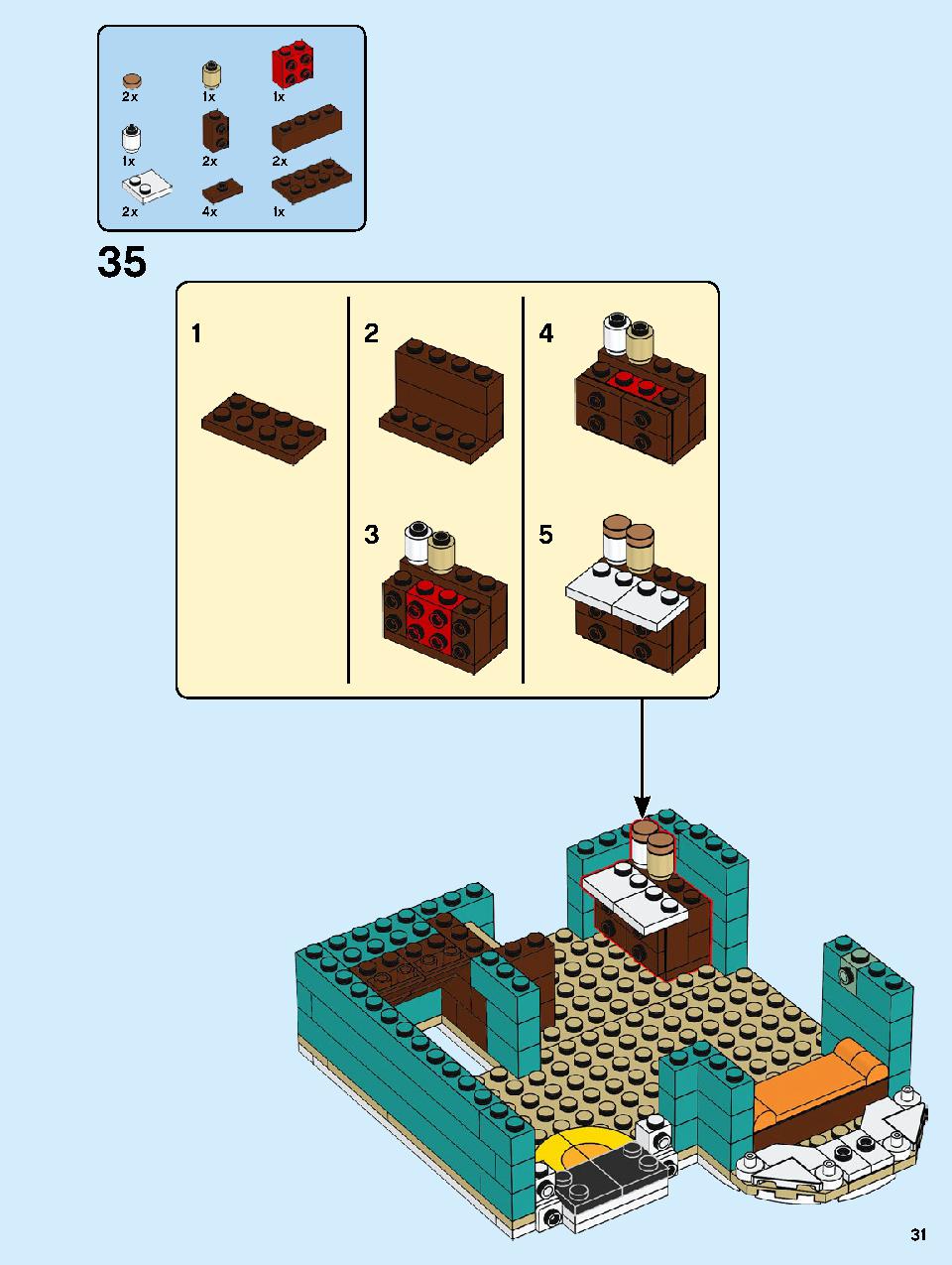 本屋さん 10270 レゴの商品情報 レゴの説明書・組立方法 31 page