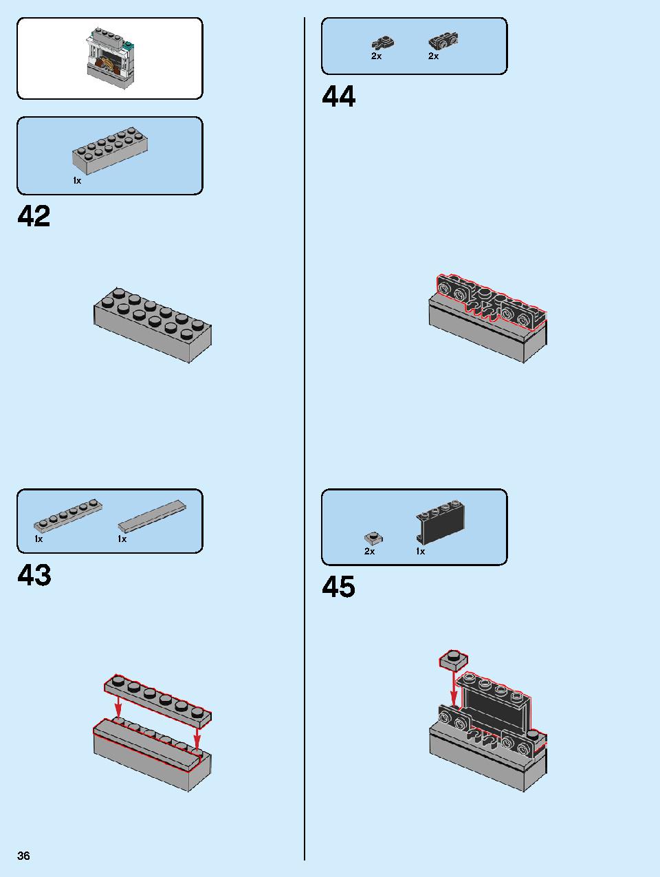 本屋さん 10270 レゴの商品情報 レゴの説明書・組立方法 36 page