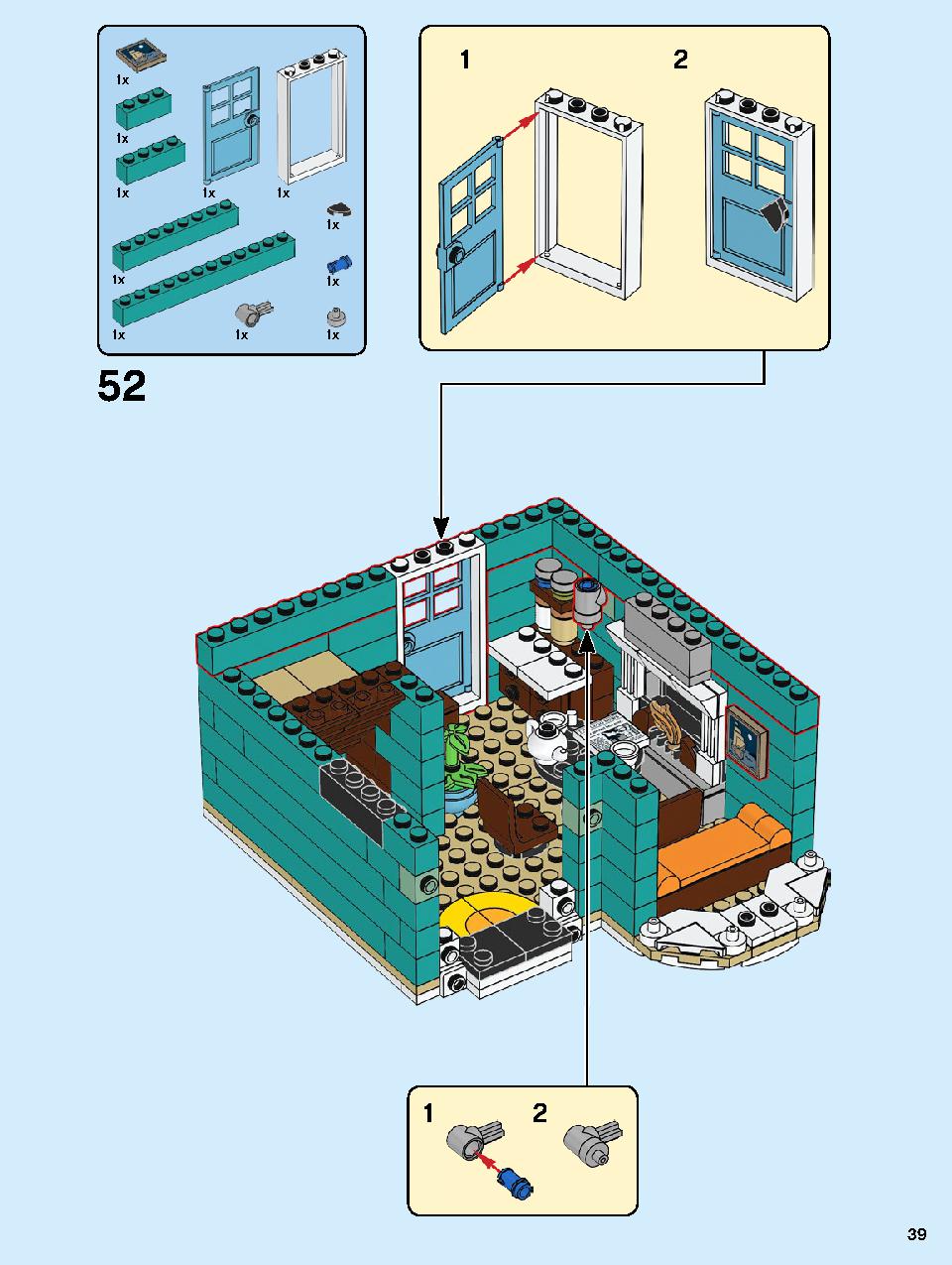 本屋さん 10270 レゴの商品情報 レゴの説明書・組立方法 39 page
