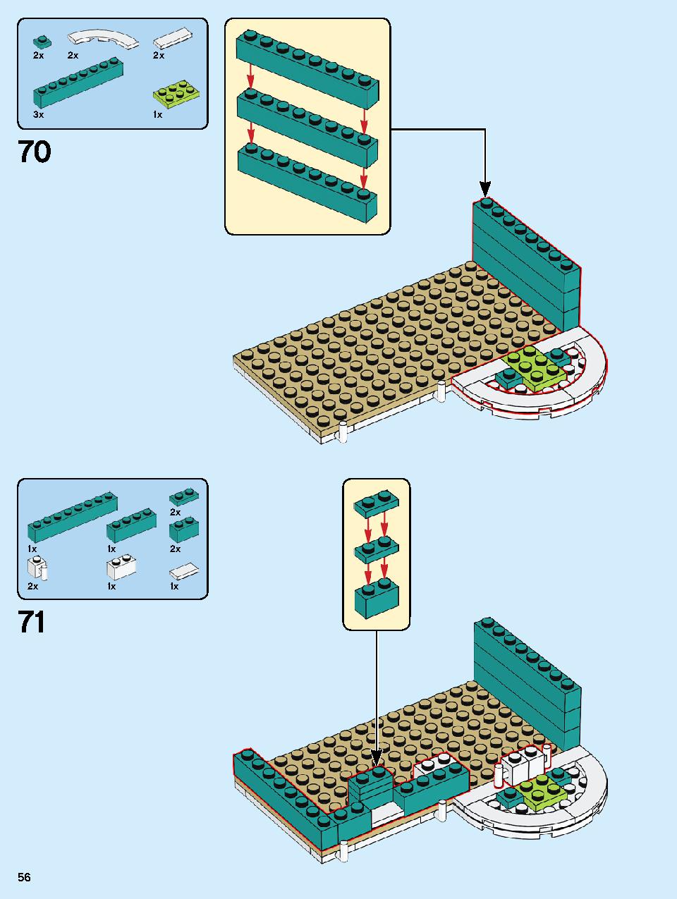 本屋さん 10270 レゴの商品情報 レゴの説明書・組立方法 56 page