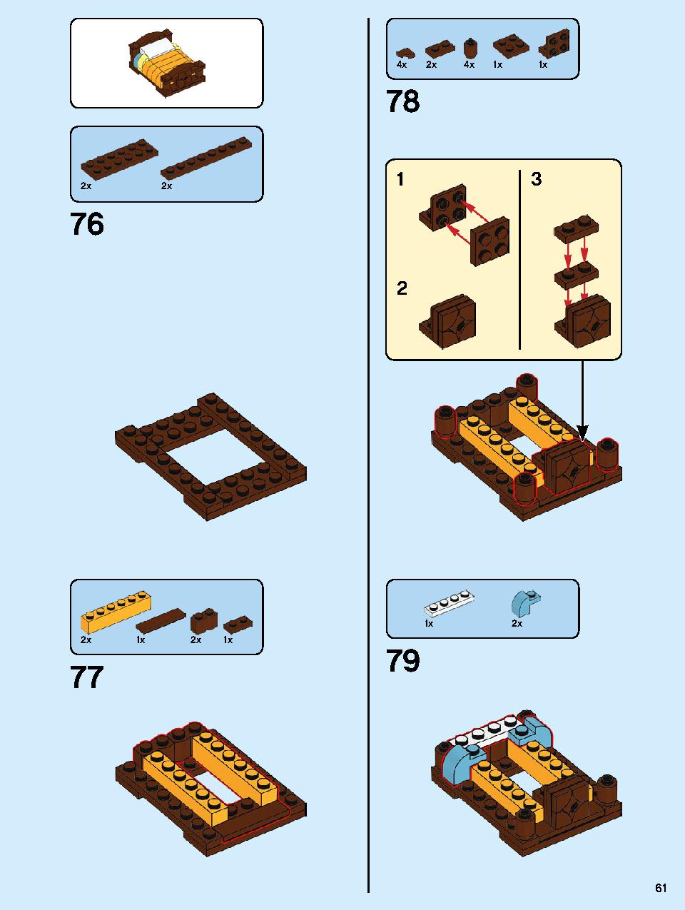 本屋さん 10270 レゴの商品情報 レゴの説明書・組立方法 61 page
