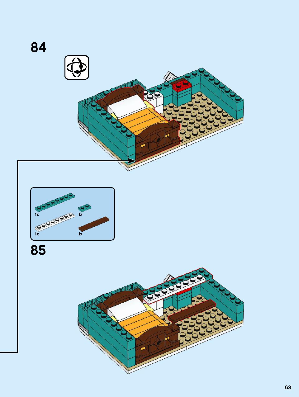 本屋さん 10270 レゴの商品情報 レゴの説明書・組立方法 63 page