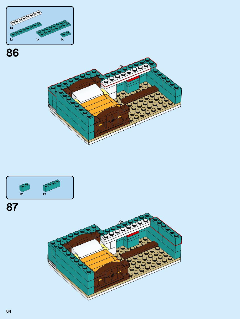 本屋さん 10270 レゴの商品情報 レゴの説明書・組立方法 64 page