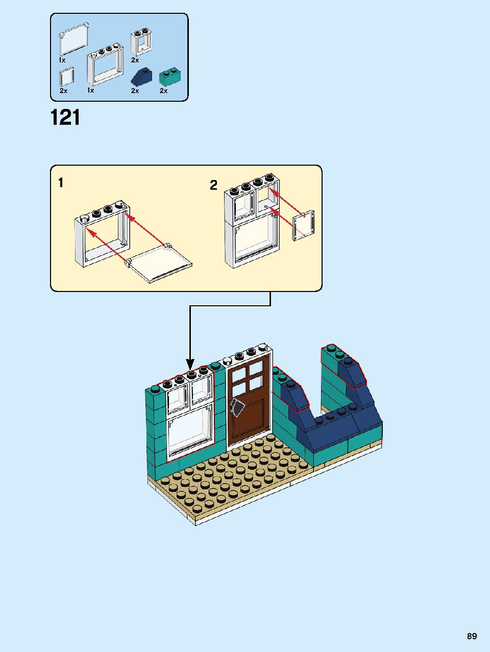 本屋さん 10270 レゴの商品情報 レゴの説明書・組立方法 89 page