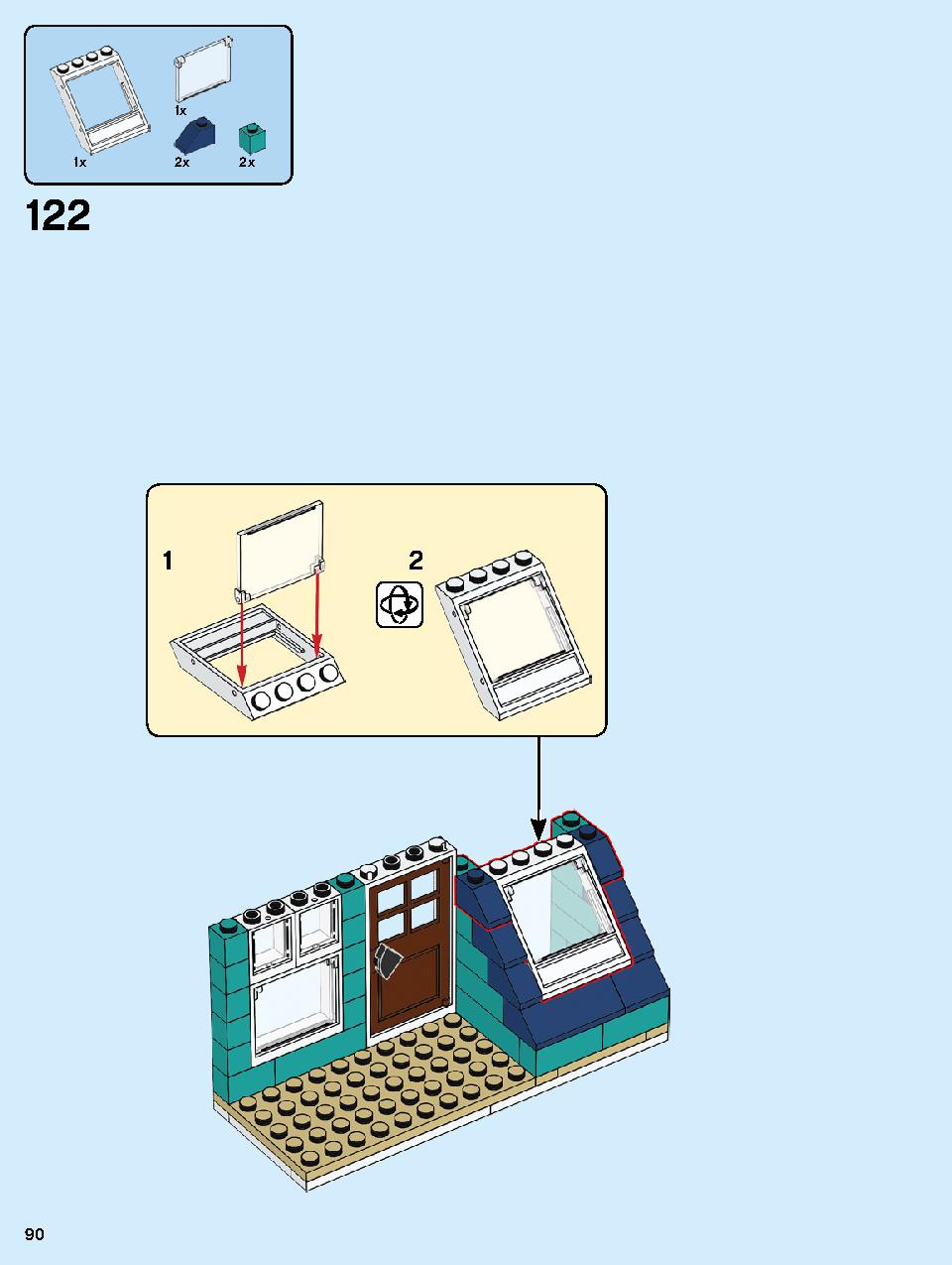 本屋さん 10270 レゴの商品情報 レゴの説明書・組立方法 90 page