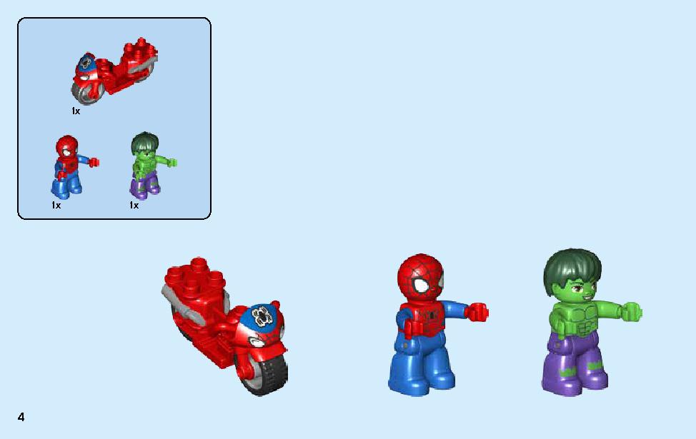 tilbede krigerisk Onset Spider-Man & Hulk Adventures 10876 LEGO information LEGO instructions 5  page / Brick Mecha