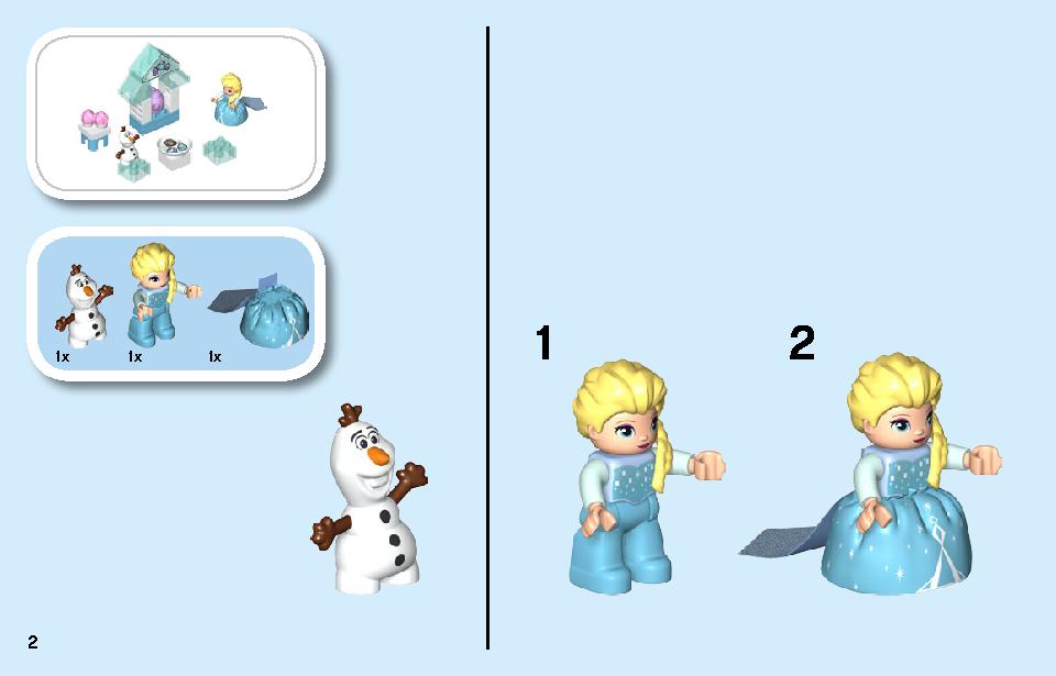 Elsa & Olaf's Tea Party 10920 LEGO information LEGO instructions 2 page