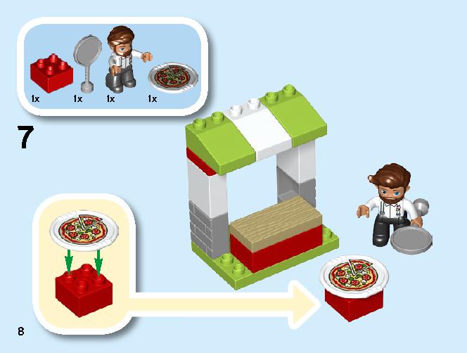 Pizza Stand 10927 LEGO information LEGO instructions 8 page