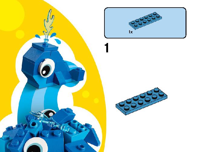Creative Blue Bricks 11006 LEGO information LEGO instructions 12 page
