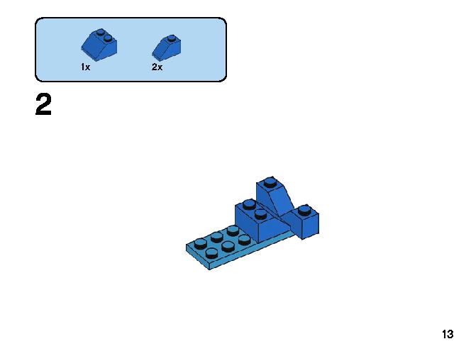 Creative Blue Bricks 11006 LEGO information LEGO instructions 13 page