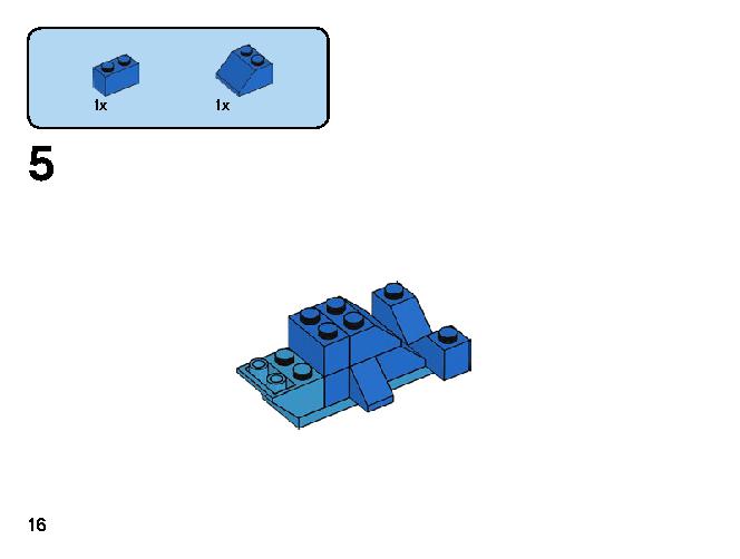 Creative Blue Bricks 11006 LEGO information LEGO instructions 16 page