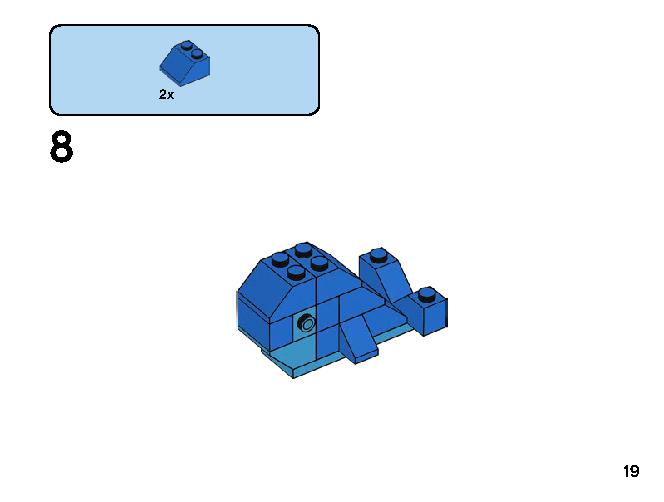 Creative Blue Bricks 11006 LEGO information LEGO instructions 19 page