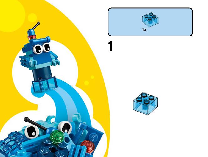 Creative Blue Bricks 11006 LEGO information LEGO instructions 22 page