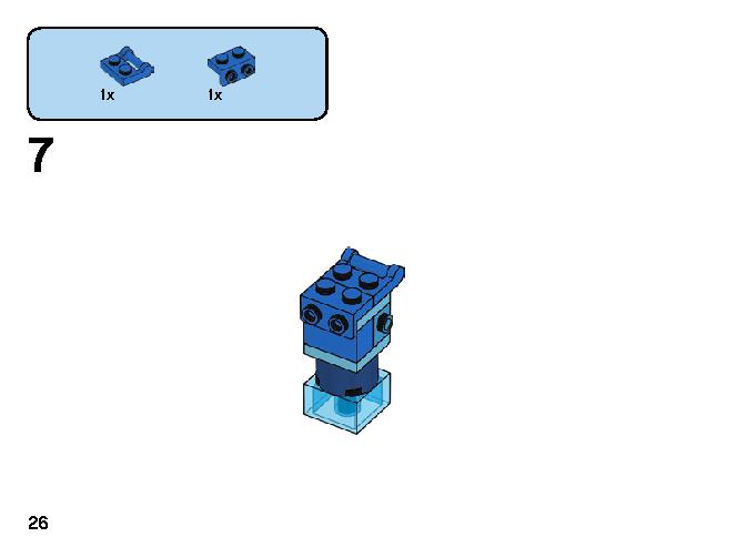 Creative Blue Bricks 11006 LEGO information LEGO instructions 26 page