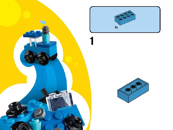 Creative Blue Bricks 11006 LEGO information LEGO instructions 8 page