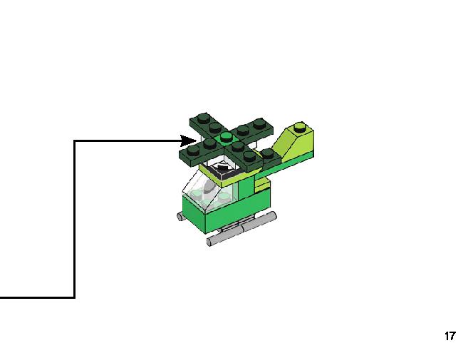 緑のアイデアボックス 11007 レゴの商品情報 レゴの説明書・組立方法 17 page