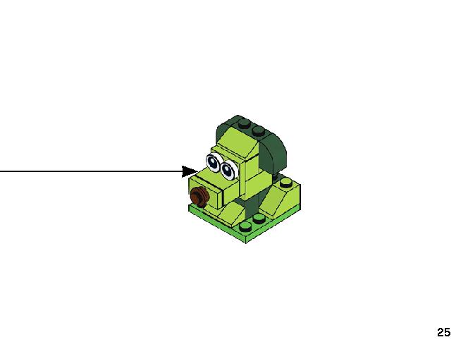 緑のアイデアボックス 11007 レゴの商品情報 レゴの説明書・組立方法 25 page