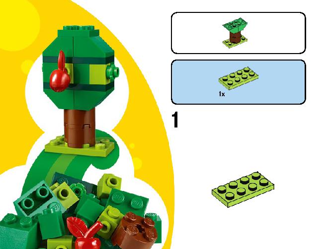 Creative Green Bricks 11007 LEGO information LEGO instructions 26 page