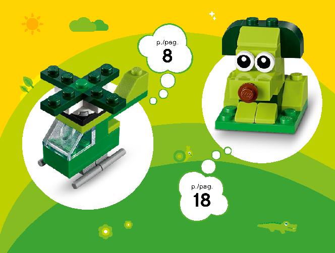 緑のアイデアボックス 11007 レゴの商品情報 レゴの説明書・組立方法 6 page