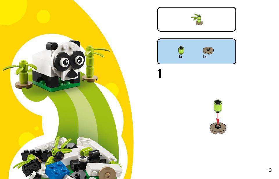 アイデアパーツ〈動物セット〉 11011 レゴの商品情報 レゴの説明書・組立方法 13 page
