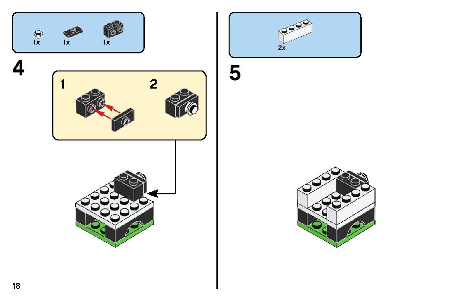 Bricks and Animals 11011 LEGO information LEGO instructions 18 page