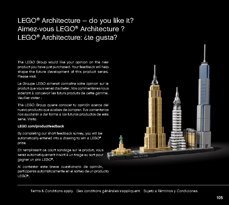 Dubai 21052 LEGO information LEGO instructions 105 page