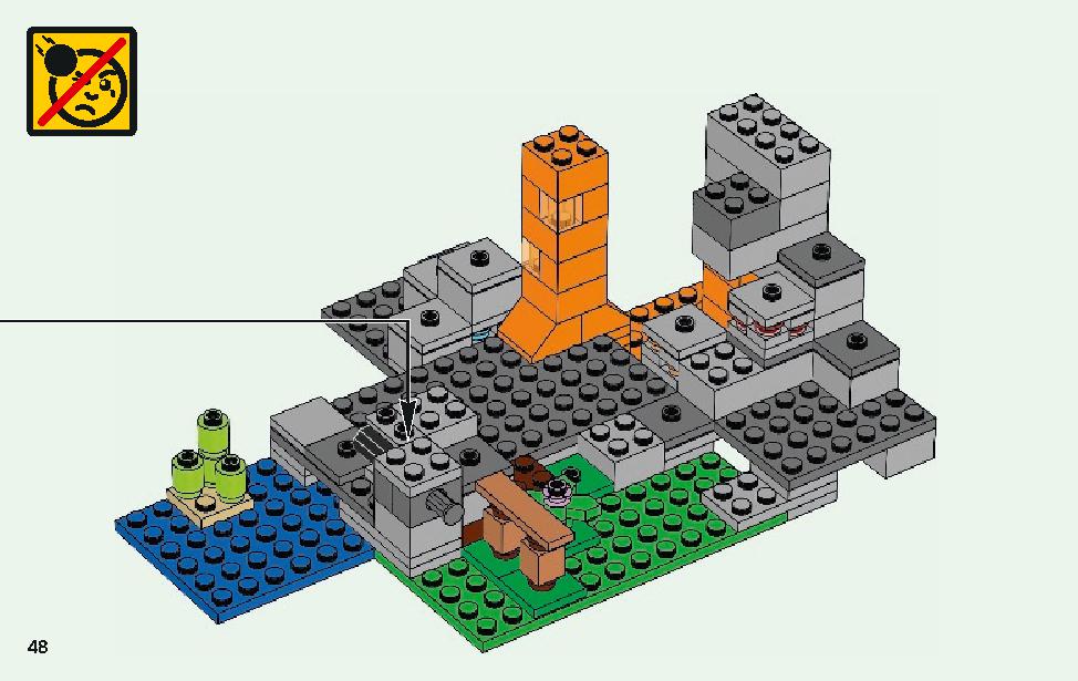 ゾンビの洞くつ 21141 レゴの商品情報 レゴの説明書・組立方法 48 page