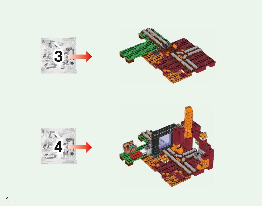 The Nether Portal 21143 LEGO information LEGO instructions 4 page