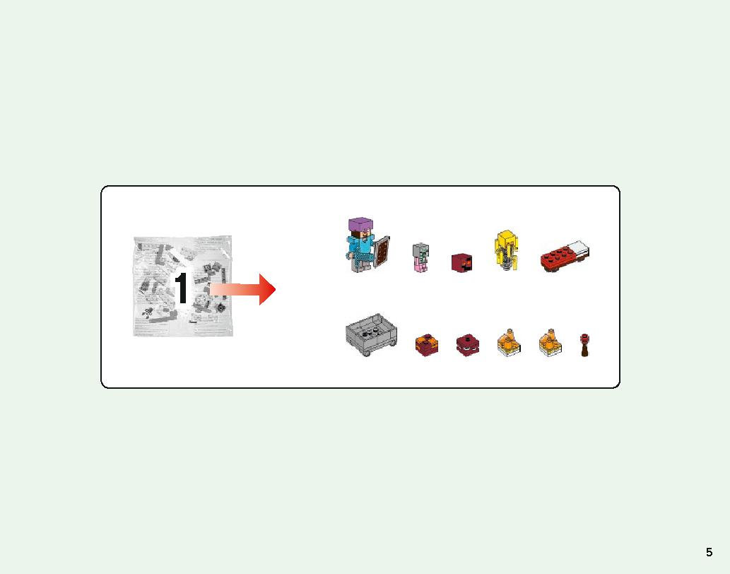 lego minecraft nether instructions