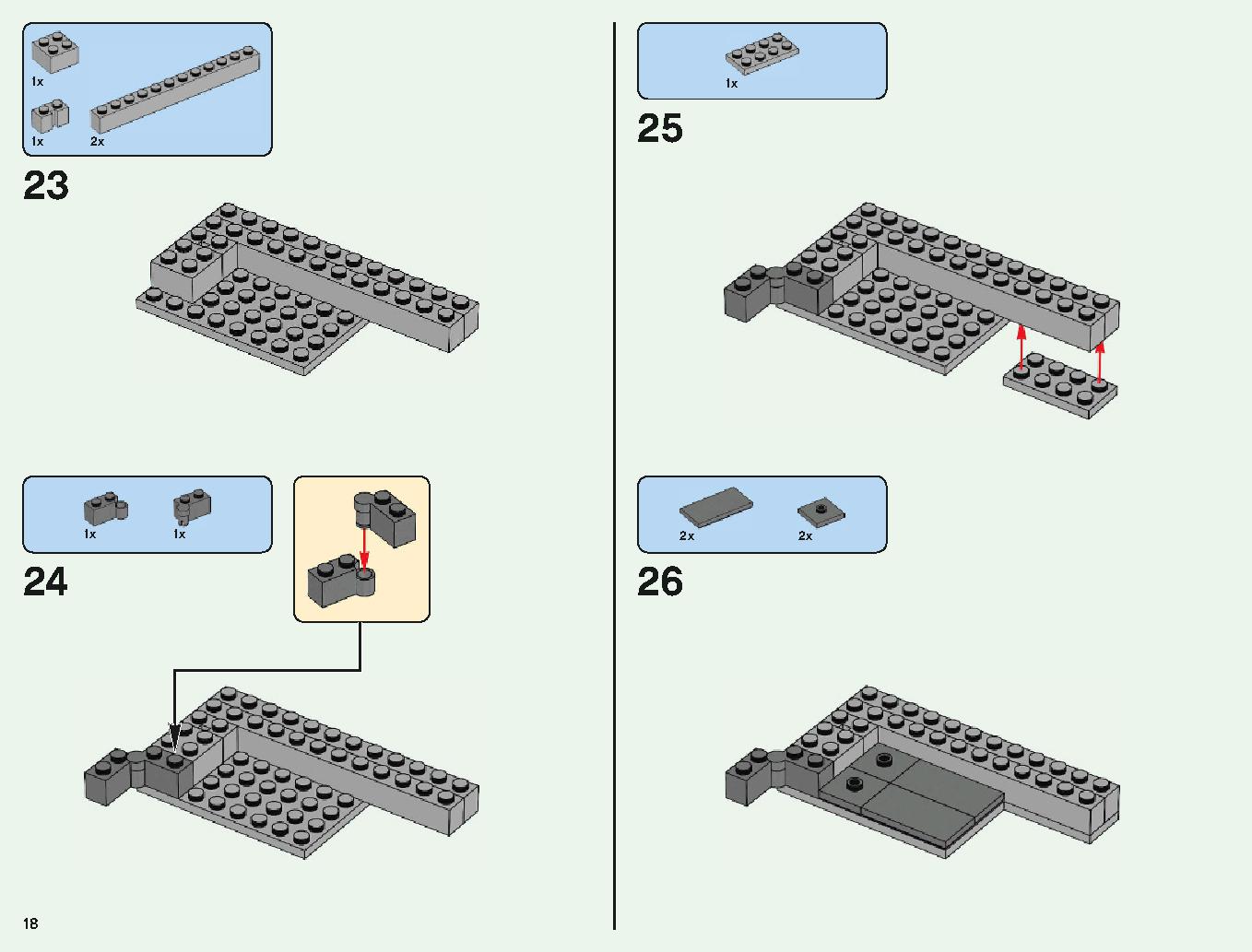 베드락 모험 21147 레고 세트 제품정보 레고 조립설명서 18 page