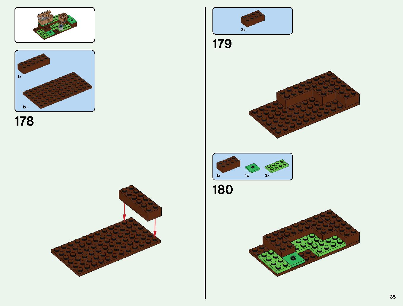 ベッドロックの冒険 21147 レゴの商品情報 レゴの説明書・組立方法 35 page
