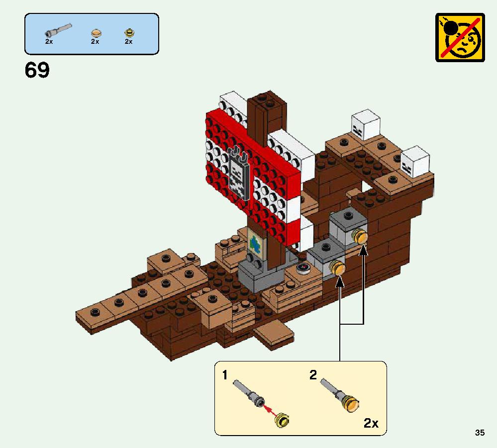 The Pirate Ship Adventure 21152 LEGO information LEGO instructions 35 page