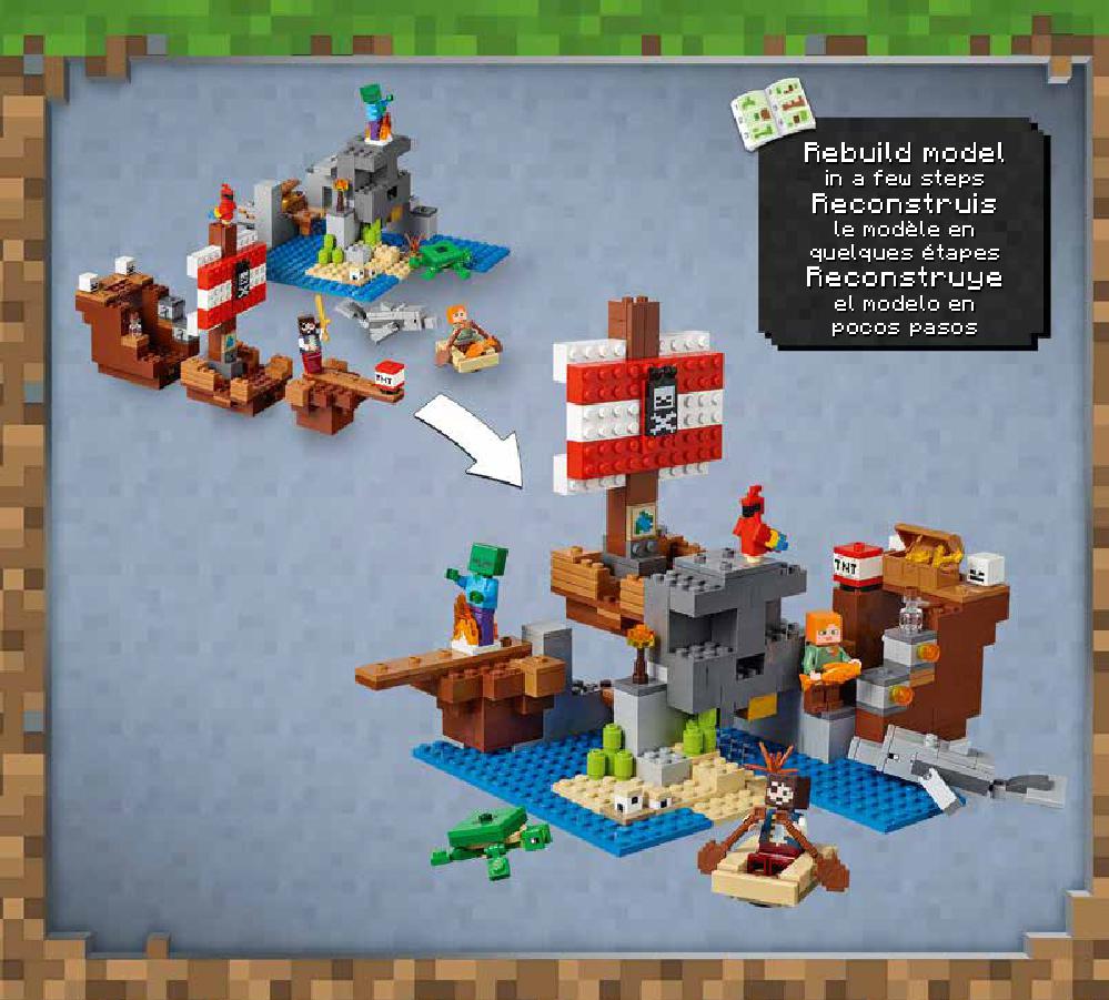 The Pirate Ship Adventure 21152 LEGO information LEGO instructions 49 page