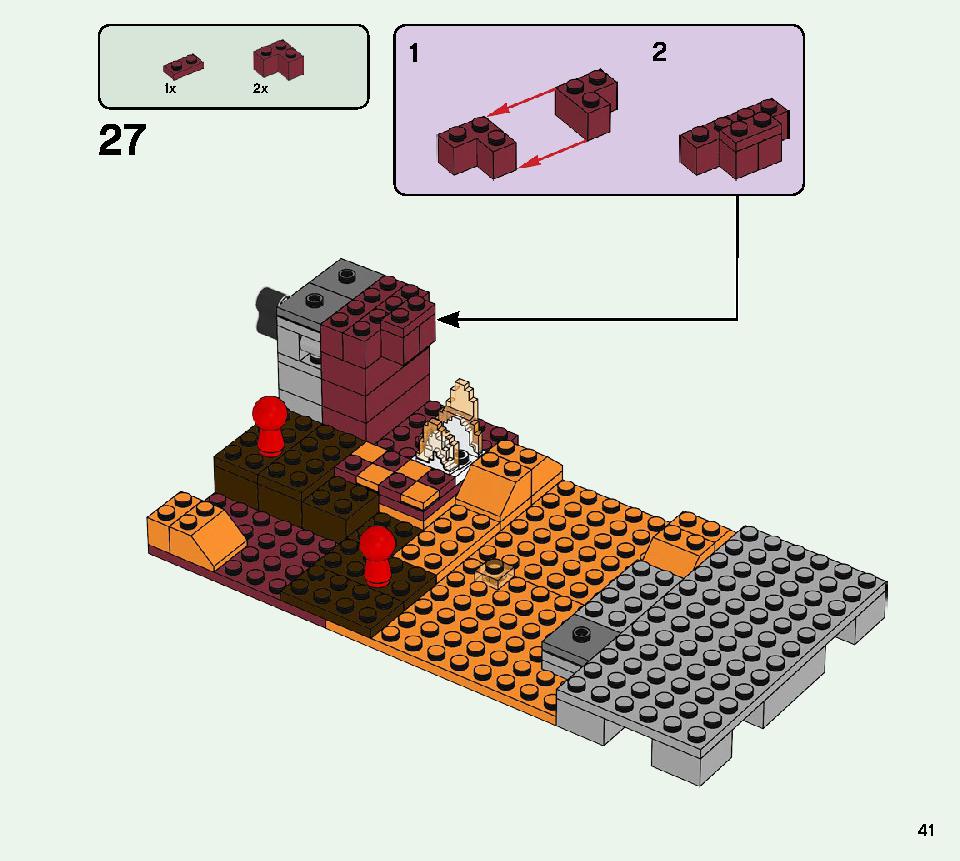 The Blaze Bridge 21154 LEGO information LEGO instructions 41 page