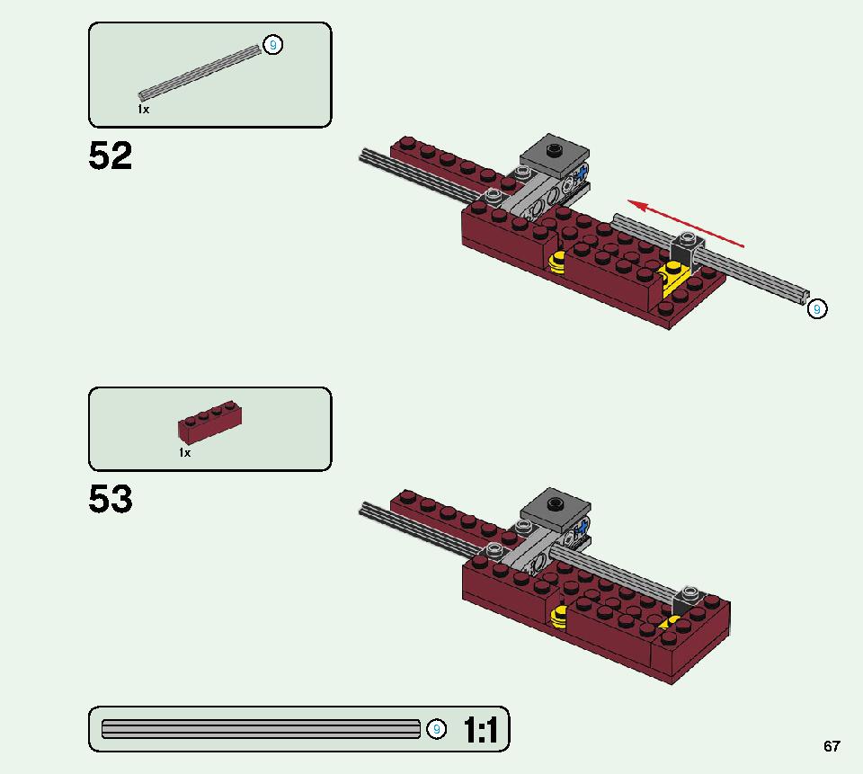 ブレイズブリッジでの戦い 21154 レゴの商品情報 レゴの説明書・組立方法 67 page