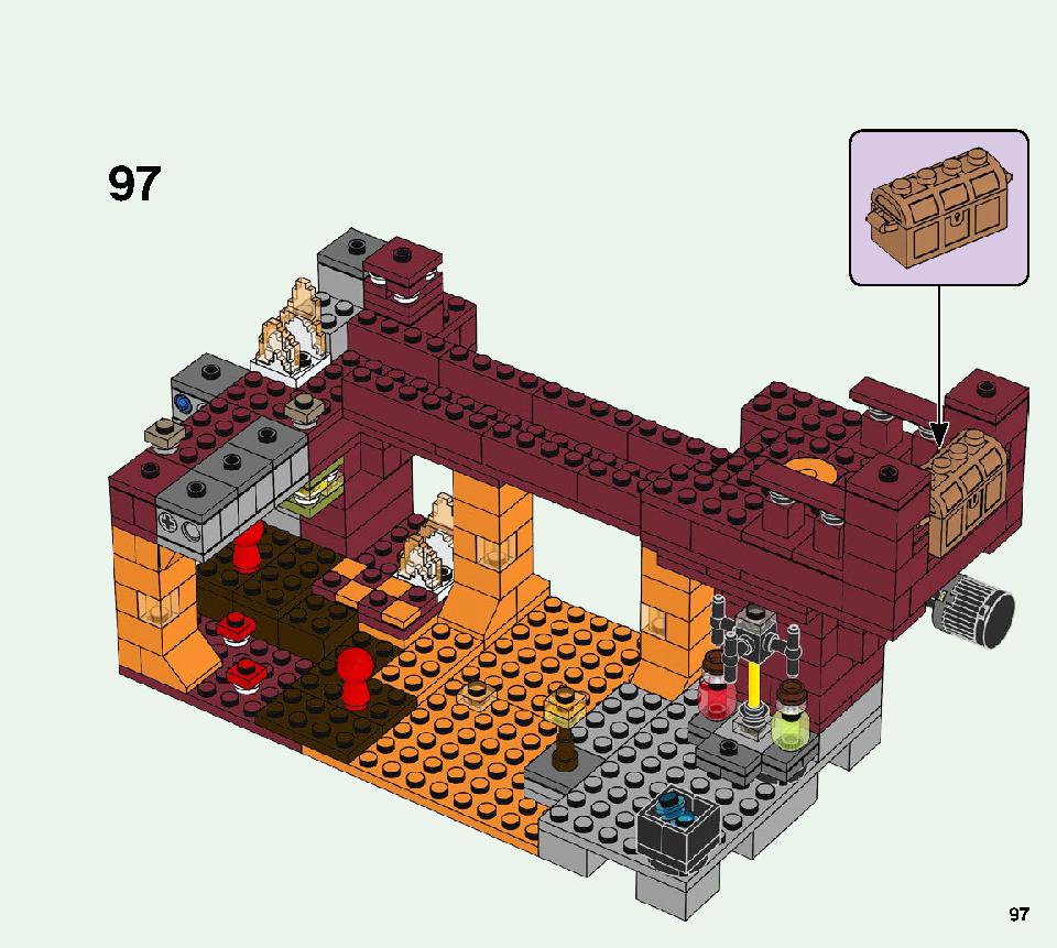 ブレイズブリッジでの戦い 21154 レゴの商品情報 レゴの説明書・組立方法 97 page