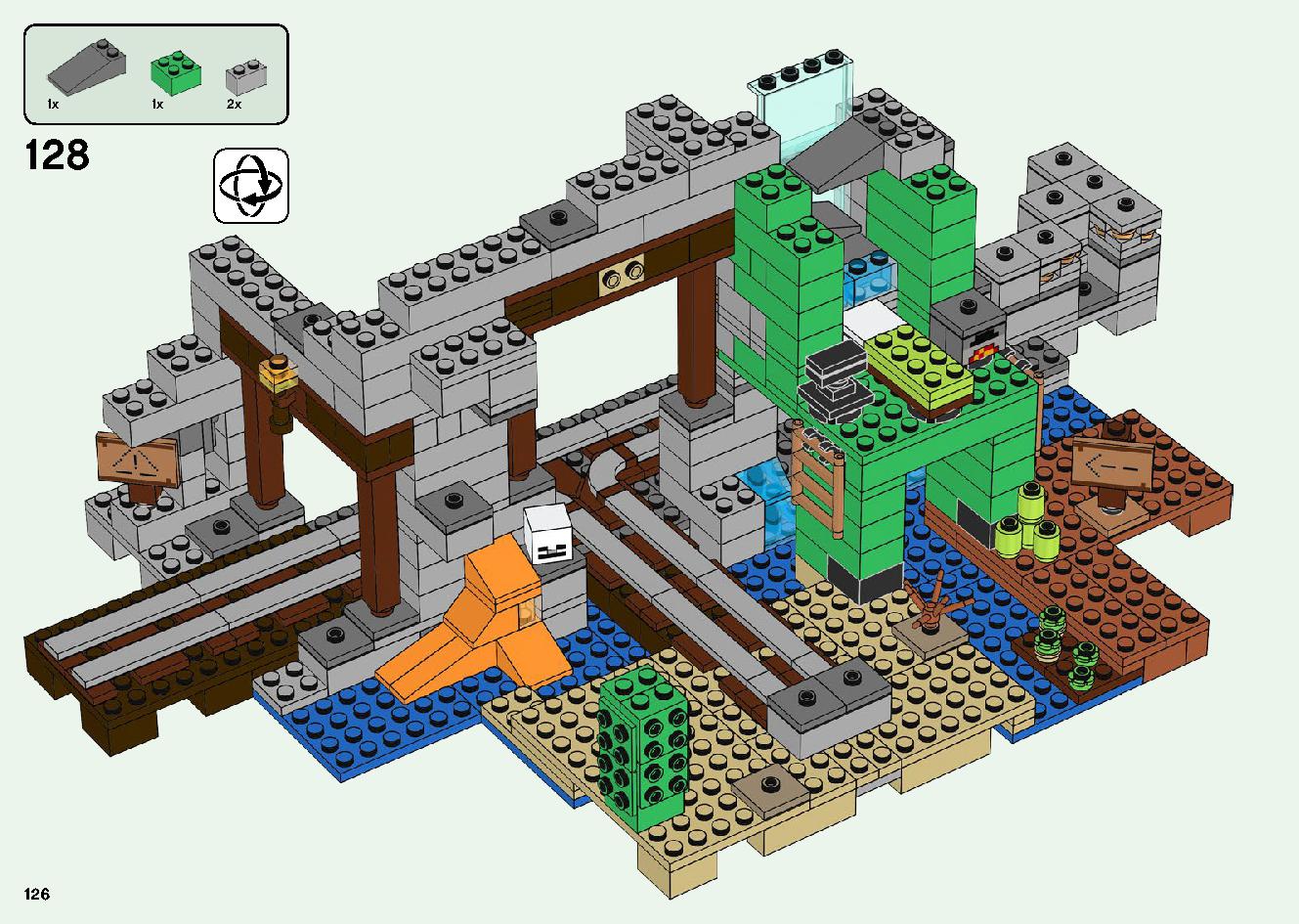巨大クリーパー像の鉱山 21155 レゴの商品情報 レゴの説明書・組立方法 126 page
