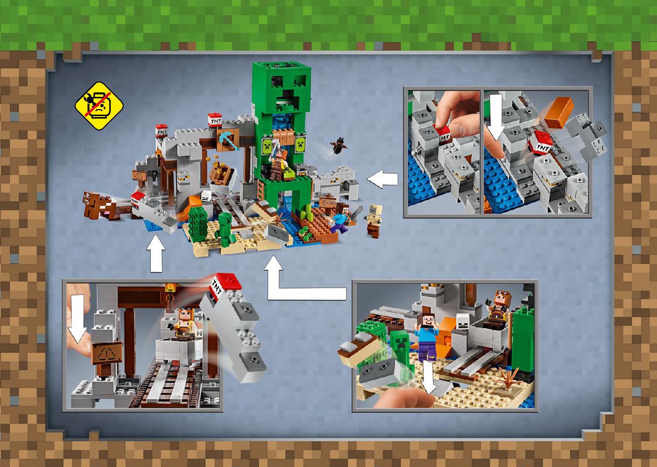 巨大クリーパー像の鉱山 21155 レゴの商品情報 レゴの説明書・組立方法 159 page