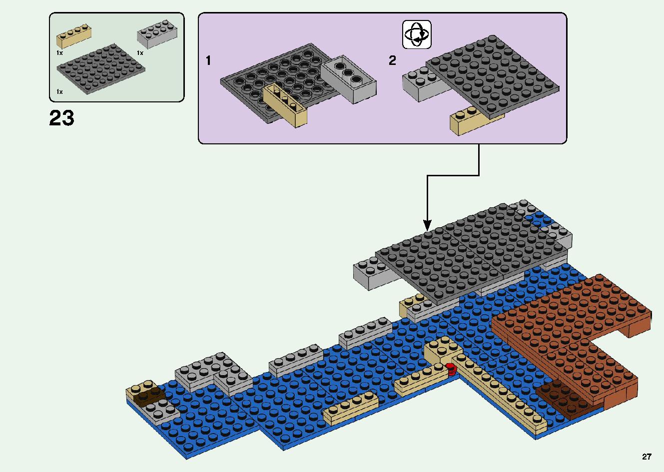 巨大クリーパー像の鉱山 21155 レゴの商品情報 レゴの説明書・組立方法 27 page