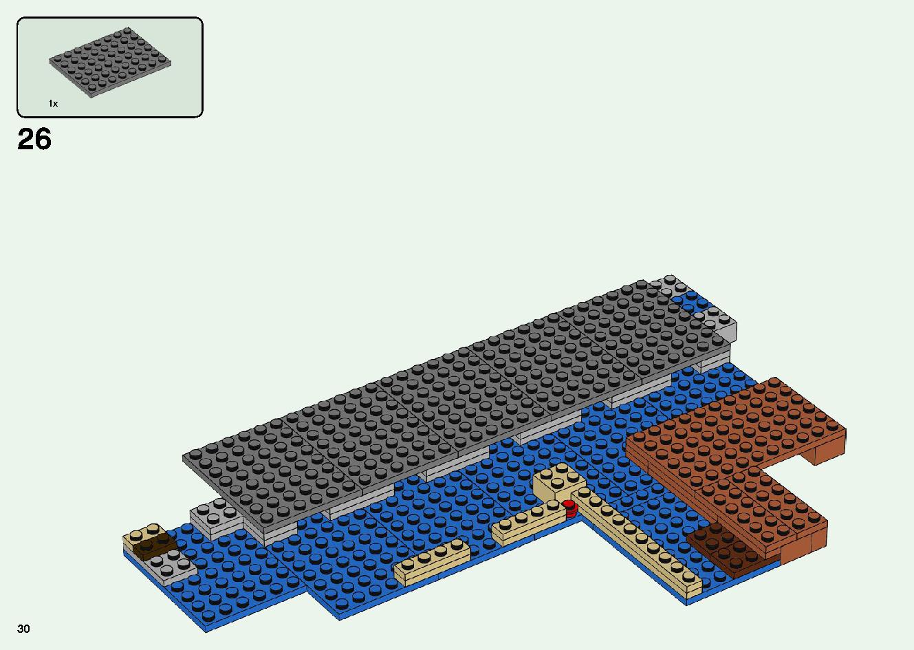 巨大クリーパー像の鉱山 21155 レゴの商品情報 レゴの説明書・組立方法 30 page