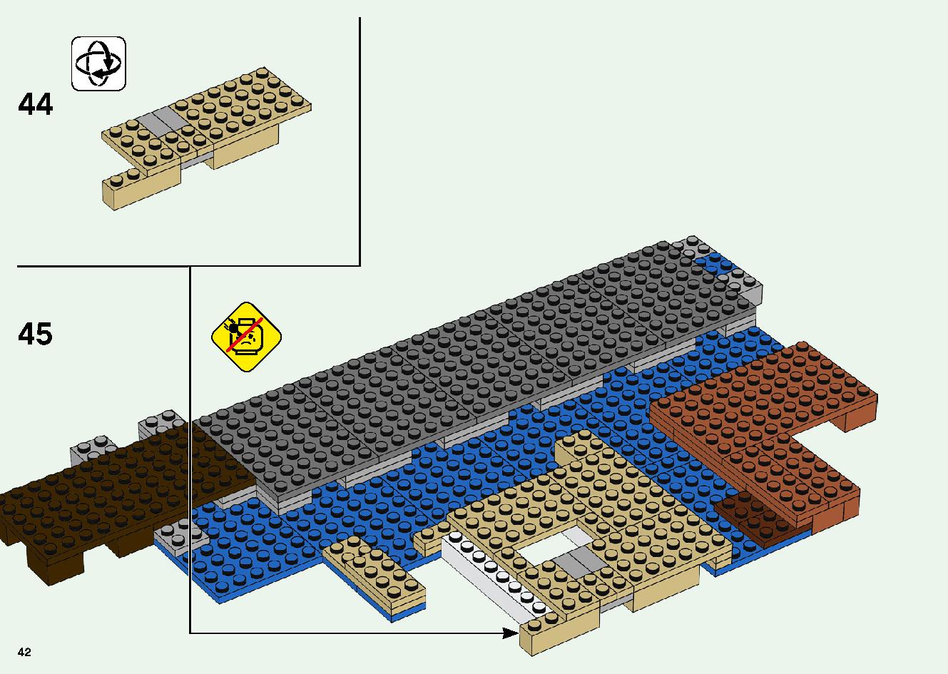 巨大クリーパー像の鉱山 21155 レゴの商品情報 レゴの説明書・組立方法 42 page