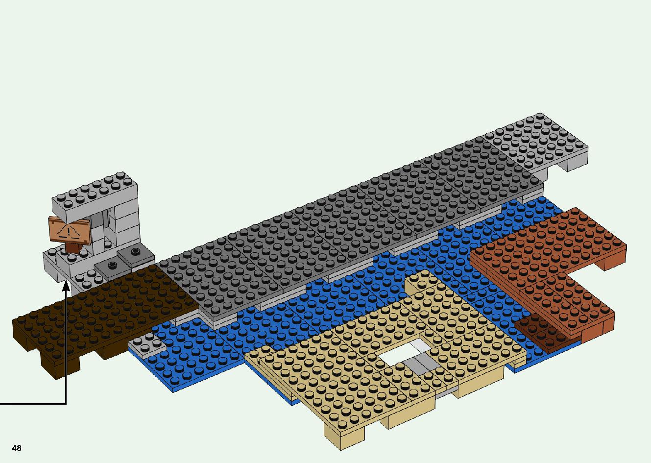 巨大クリーパー像の鉱山 21155 レゴの商品情報 レゴの説明書・組立方法 48 page