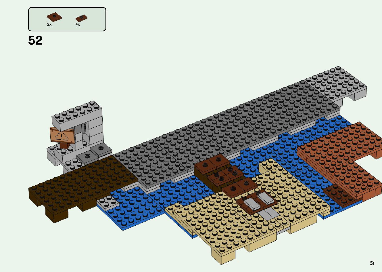 巨大クリーパー像の鉱山 21155 レゴの商品情報 レゴの説明書・組立方法 51 page